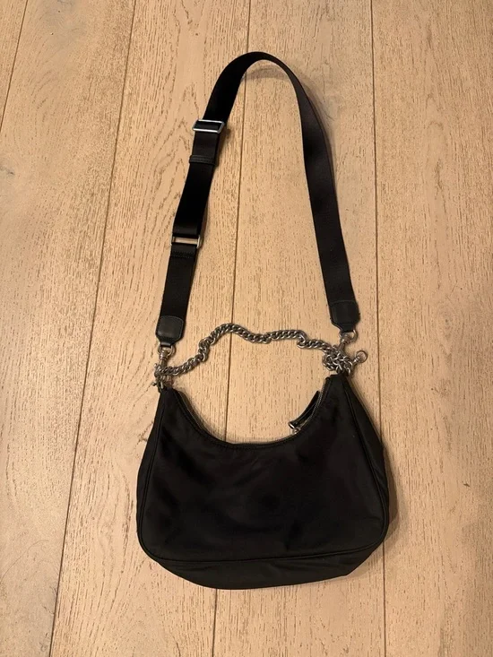 Quince revive nylon convertible crossbody shoulder Bag with Chain - Picture 1 of 3